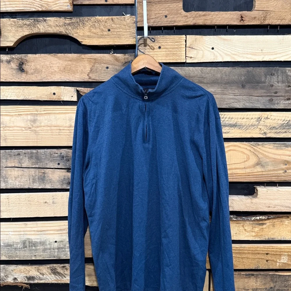 Banana Republic Men’s Blue‎ Luxury Touch Performance 1/4 Zip Pullover Golf XL